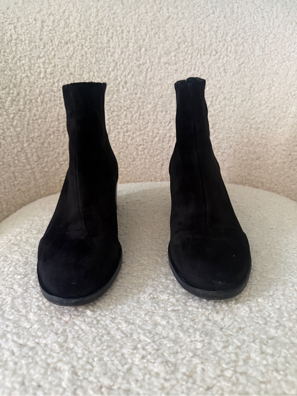 Rag & Bone Black Suede Leather Ankle Booties - Picture 4 of 10